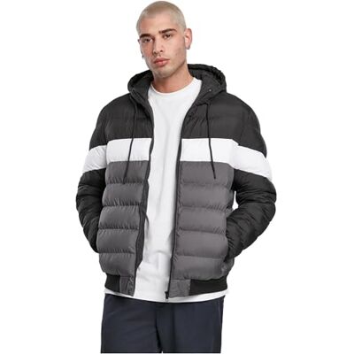 Urban Classics Män Colorblock Bubble jacka jackor, Svart/mörkskugga, XL Urban Classics Män Colorblock Bubble jacka jackor, Svart/mörkskugga, XL