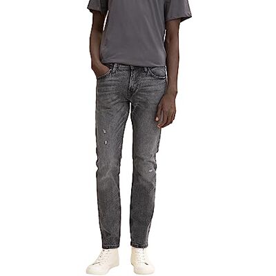 TOM TAILOR Denim Herr jeans 202212 Piers Slim, 10223 Destroyed Mid Stone Grey Denim, 33W / 34L TOM TAILOR Denim Herr jeans 202212 Piers Slim, 10223 Destroyed Mid Stone Grey Denim, 33W / 34L