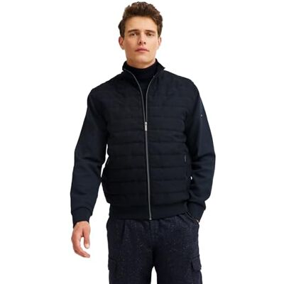 bugatti sweatjacka för män, 390 marin, XL bugatti sweatjacka för män, 390 marin, XL