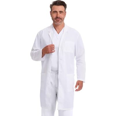 Dickies Unisex medicinsk labbrock, Vitt, S Dickies Unisex medicinsk labbrock, Vitt, S