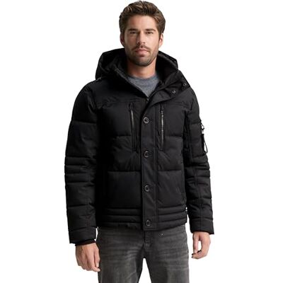TOM TAILOR Herr 1046971 jacka, 29999-svart, S, 29999 Svart, S TOM TAILOR Herr 1046971 jacka, 29999-svart, S, 29999 Svart, S