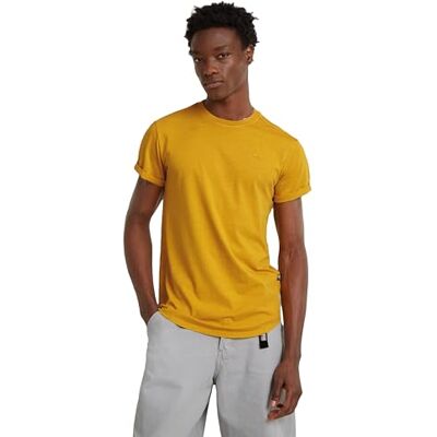 G-STAR RAW G-STAR Lash Overdeyed T-shirt för herr, Gul (Dk Spice Gd D16396-2653-g473), XS G-STAR RAW G-STAR Lash Overdeyed T-shirt för herr, Gul (Dk Spice Gd D16396-2653-g473), XS