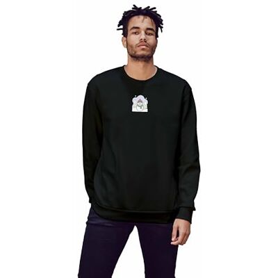 Green Fish Sweatshirt herr, Svart, L Green Fish Sweatshirt herr, Svart, L