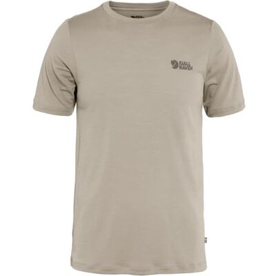 Fjällräven Abisko ull logotyp SS T-shirt, Light Fossil, M, Lätt fossil, M Fjällräven Abisko ull logotyp SS T-shirt, Light Fossil, M, Lätt fossil, M