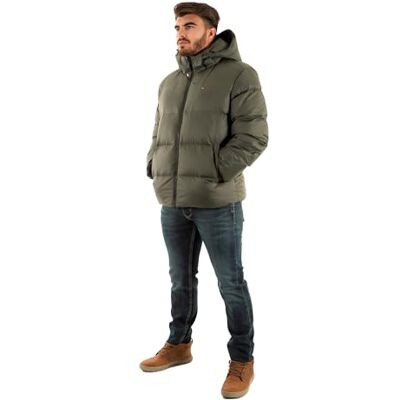 Tommy Jeans herr TJM ESSENTIAL DOWN JACKA EXT DM0DM19786, grön, M, Grön (tenngrön), M Tommy Jeans herr TJM ESSENTIAL DOWN JACKA EXT DM0DM19786, grön, M, Grön (tenngrön), M