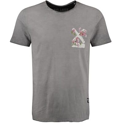 KEY LARGO KEYLARGO Herr T-shirt MT KLSUMMER Splash Round, Silver (1107), XL KEY LARGO KEYLARGO Herr T-shirt MT KLSUMMER Splash Round, Silver (1107), XL