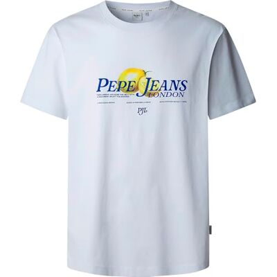 Pepe Jeans herr TIN T-Shirt, vit (vit), M, Vit (vit), M Pepe Jeans herr TIN T-Shirt, vit (vit), M, Vit (vit), M