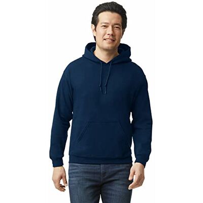 Gildan herr Tröja med huva Tröja med huva i fleece, stil G18500, Marinblått, M Gildan herr Tröja med huva Tröja med huva i fleece, stil G18500, Marinblått, M