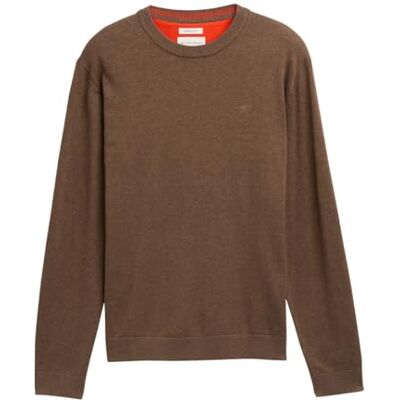 TOM TAILOR herrtröja, 38678 – Mörk brungrå melerad, S TOM TAILOR herrtröja, 38678 – Mörk brungrå melerad, S