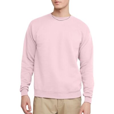Hanes Men's EcoSmart Fleece, Pullover Crewneck Sweatshirt, 1 or 2 Pack, Pale Pink-1 Pack, Medium Hanes Men's EcoSmart Fleece, Pullover Crewneck Sweatshirt, 1 or 2 Pack, Pale Pink-1 Pack, Medium
