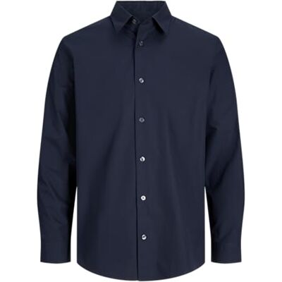 JACK & JONES Jprblawesley Poplin L/S skjorta, natthimmel, L JACK & JONES Jprblawesley Poplin L/S skjorta, natthimmel, L