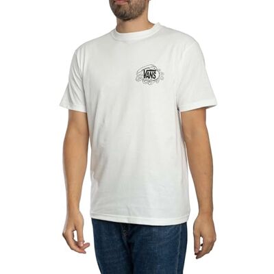 Vans Herr T-Shirt Graphique Hot Lines Au Dos, White, S Vans Herr T-Shirt Graphique Hot Lines Au Dos, White, S