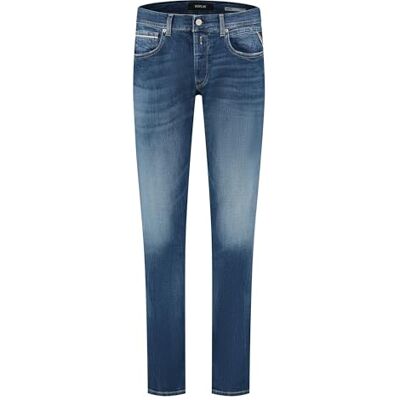 Replay Herr rak passform jeans grover, 009 Mörkblå, 27W / 32L Replay Herr rak passform jeans grover, 009 Mörkblå, 27W / 32L