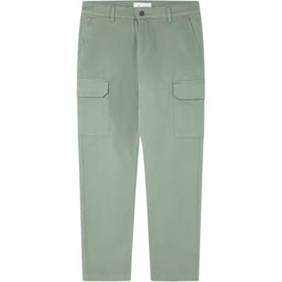 Springfield Chino Cargo Basic Byxor för män, Vattengrön, 42 Springfield Chino Cargo Basic Byxor för män, Vattengrön, 42