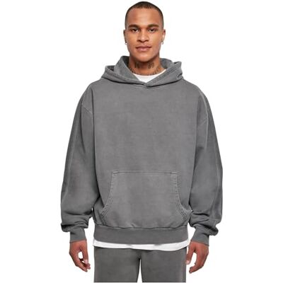 Urban Classics Herr Heavy Terry Garment Dye Hoody tröja, mörkshadow, S, Mörkskugga, S Urban Classics Herr Heavy Terry Garment Dye Hoody tröja, mörkshadow, S, Mörkskugga, S