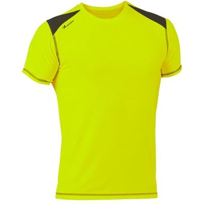Asioka 182/17 unisex vuxna funktionell t-shirt, M/kort, Fluorescerande gul/Marengo, L Asioka 182/17 unisex vuxna funktionell t-shirt, M/kort, Fluorescerande gul/Marengo, L