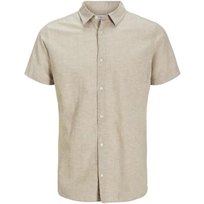 JACK&JONES PLUS JJEBREEZE skjorta SS SN PLS, Porslin, 3XL JACK&JONES PLUS JJEBREEZE skjorta SS SN PLS, Porslin, 3XL