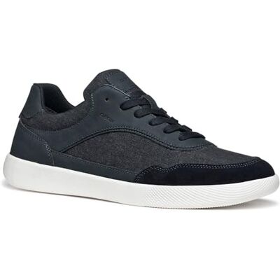 Geox U Rieti A Basket för män, Navy Dk Navy, 42 EU Geox U Rieti A Basket för män, Navy Dk Navy, 42 EU