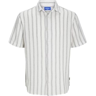 JACK & JONES Jorjoshua Loose Weave Shirt Ss, Molndansare/ränder:/ränder, M JACK & JONES Jorjoshua Loose Weave Shirt Ss, Molndansare/ränder:/ränder, M