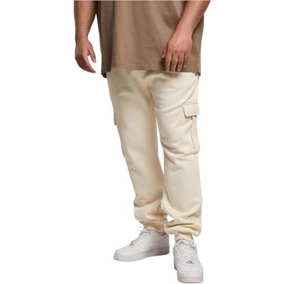 Urban Classics Herr cargo sweatbyxor träningsbyxor, Vit, S Urban Classics Herr cargo sweatbyxor träningsbyxor, Vit, S