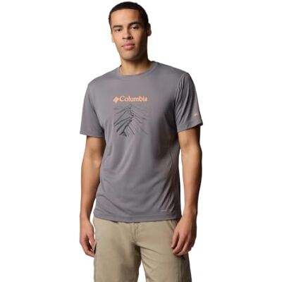 Columbia Zero Rules Light SS Graphic Crew för herrar Columbia Zero Rules Light SS Graphic Crew för herrar