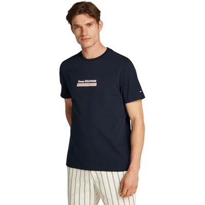 Tommy Hilfiger herr S/S T-shirt, Öken himmel, L Tommy Hilfiger herr S/S T-shirt, Öken himmel, L