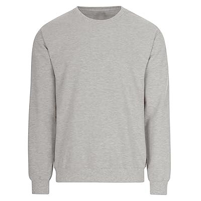 Trigema Sweatshirt för män, Grå (ljusgrå-, 5XL Trigema Sweatshirt för män, Grå (ljusgrå-, 5XL