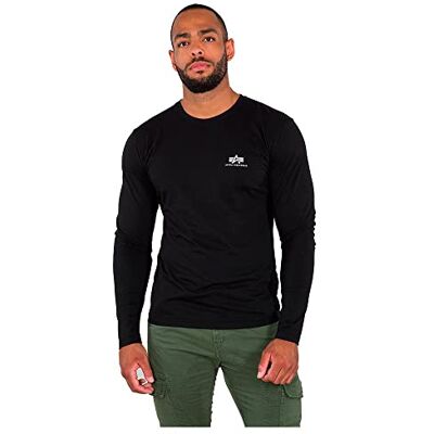 Alpha Industries Basic LS Small Logo Långärmad för män Black Alpha Industries Basic LS Small Logo Långärmad för män Black