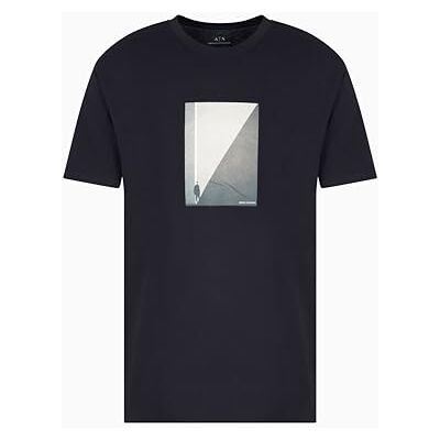 Giorgio Armani Men's Utility Edge, sustainable, fototrycklogotyp, normal passform, blå, XXL, djup marin, XXL Giorgio Armani Men's Utility Edge, sustainable, fototrycklogotyp, normal passform, blå, XXL, djup marin, XXL