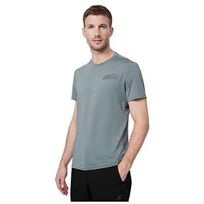4F T-shirt FNK M209 Färg Middle Grey Storlek L för Män, Middle Gray, L 4F T-shirt FNK M209 Färg Middle Grey Storlek L för Män, Middle Gray, L
