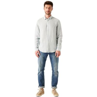 Garcia Z1170_herrskjorta ls, Dammblå, 3XL Garcia Z1170_herrskjorta ls, Dammblå, 3XL