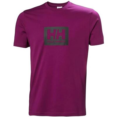 Helly Hansen Herr HH Box T-shirt, 691 DARK MAGENTA, XS, 691 mörk magenta, XS Helly Hansen Herr HH Box T-shirt, 691 DARK MAGENTA, XS, 691 mörk magenta, XS