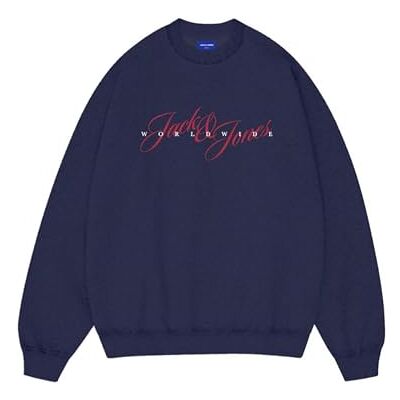 JACK & JONES Jorinwood sweat crew neck FST, Ocean Cavern, M JACK & JONES Jorinwood sweat crew neck FST, Ocean Cavern, M