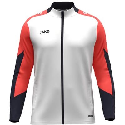 JAKO Unisex polyesterjacka Dynamic, vit/koral/marine, XXL JAKO Unisex polyesterjacka Dynamic, vit/koral/marine, XXL
