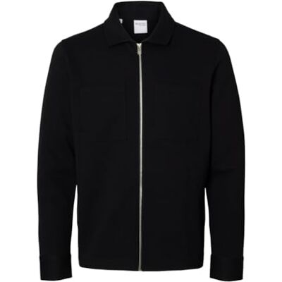 SELECTED HOMME Slhjackie Sweat Zip Jacket Noos Tröja, Svart, XXL Herr, Svart, XXL SELECTED HOMME Slhjackie Sweat Zip Jacket Noos Tröja, Svart, XXL Herr, Svart, XXL