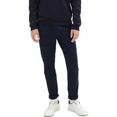 TOM TAILOR Denim Herr Chino byxor med bälte 1008253, 10668 Sky Captain Blue, 29W / 34L TOM TAILOR Denim Herr Chino byxor med bälte 1008253, 10668 Sky Captain Blue, 29W / 34L