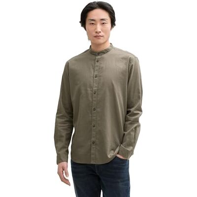 TOM TAILOR herrskjorta, 32097 – Smokey Olive Green, L TOM TAILOR herrskjorta, 32097 – Smokey Olive Green, L