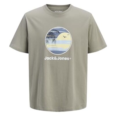 JACK & JONES Jjperry Tee Ss Crew Neck Pls – Plus Size, Vetiver, 3XL JACK & JONES Jjperry Tee Ss Crew Neck Pls – Plus Size, Vetiver, 3XL