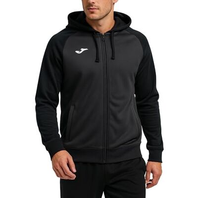 Joma Academy IV huvtröja för män, antracit-svart, M Joma Academy IV huvtröja för män, antracit-svart, M