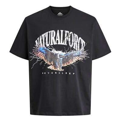JACK & JONES Joreaglerock gallerite Ss Crew Neck Tg, Sko med kran, XL JACK & JONES Joreaglerock gallerite Ss Crew Neck Tg, Sko med kran, XL