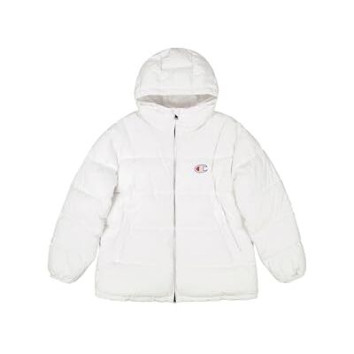 Champion Legacy Outdoor Retro Sport (220350) WR Polyester Woven Cirè 144 gr Hooded Jacka, vit (WHT), L herr FW24, Vit (WHT), L Champion Legacy Outdoor Retro Sport (220350) WR Polyester Woven Cirè 144 gr Hooded Jacka, vit (WHT), L herr FW24, Vit (WHT), L
