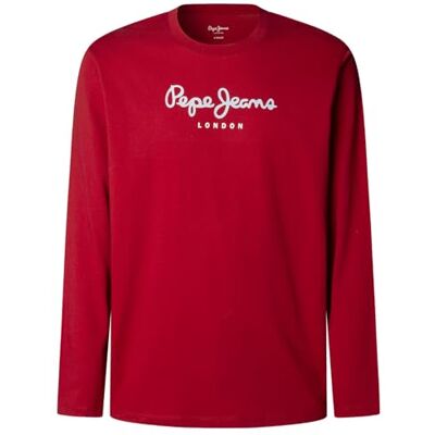 Pepe Jeans herr EGGO Long N t-shirt, röd (Rugby RED), S, Röd (Rugby röd), S Pepe Jeans herr EGGO Long N t-shirt, röd (Rugby RED), S, Röd (Rugby röd), S