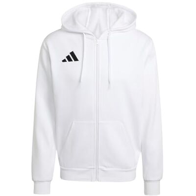 adidas herr Entrada26 Full Zip Hoodie Sweatshirt, white/black, XL adidas herr Entrada26 Full Zip Hoodie Sweatshirt, white/black, XL