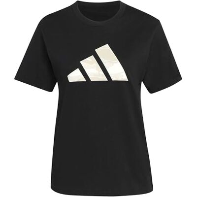 adidas Kobiety CAMO GRAPHIC T-SHIRT, black, L adidas Kobiety CAMO GRAPHIC T-SHIRT, black, L