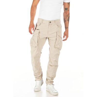 Replay Cargo-byxor för män, Joe, normal passform, av komfort bomull, Desert 015, 32W x 32L Replay Cargo-byxor för män, Joe, normal passform, av komfort bomull, Desert 015, 32W x 32L