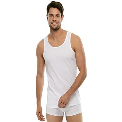 Lovable LVB 100% Bomull Upp Ärmlös tröja Män, Vit (vit 003), XL Lovable LVB 100% Bomull Upp Ärmlös tröja Män, Vit (vit 003), XL