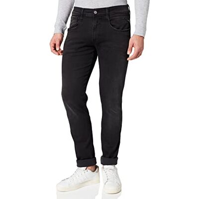 Replay herr Jeans Anbass Hyper Cloud, Svart (098 svart), 38W / 36L Replay herr Jeans Anbass Hyper Cloud, Svart (098 svart), 38W / 36L