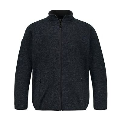 JP 1880 Jay-pi stickad fleece-jacka sweatshirt, Mörker marin, 6XL JP 1880 Jay-pi stickad fleece-jacka sweatshirt, Mörker marin, 6XL