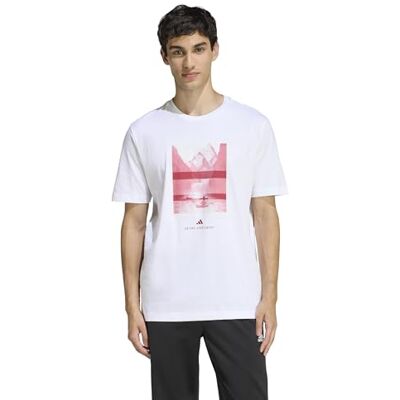 adidas Mezczyzni OUTDOOR KAYAKING GRAPHIC T-SHIRT, white, S adidas Mezczyzni OUTDOOR KAYAKING GRAPHIC T-SHIRT, white, S