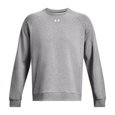Under Armour UA Rival Fleece Crew, Grå, SM Under Armour UA Rival Fleece Crew, Grå, SM